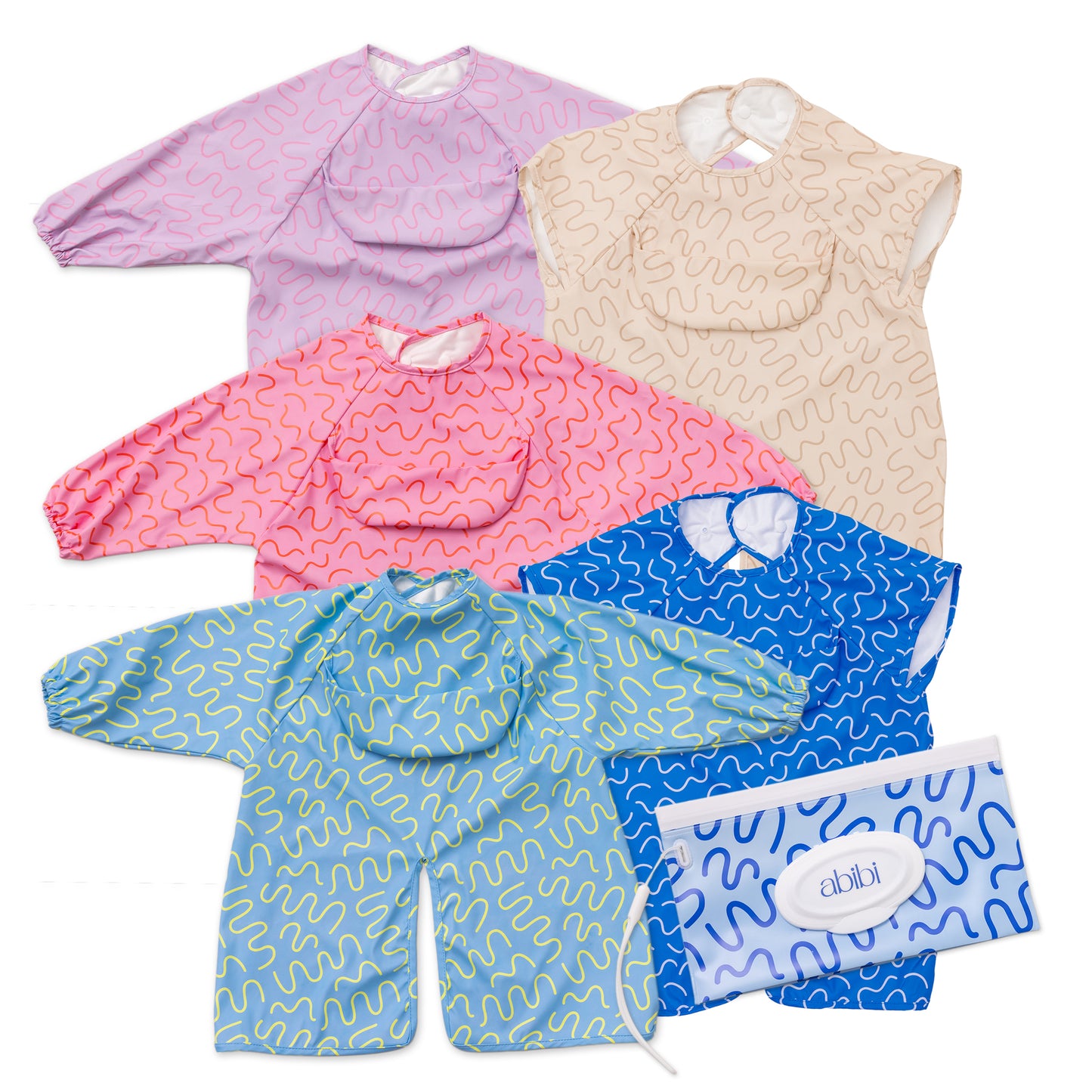 5 Bib Bundle & FREE WIPES POUCH – Pick Your Own & Save Up To $47.75