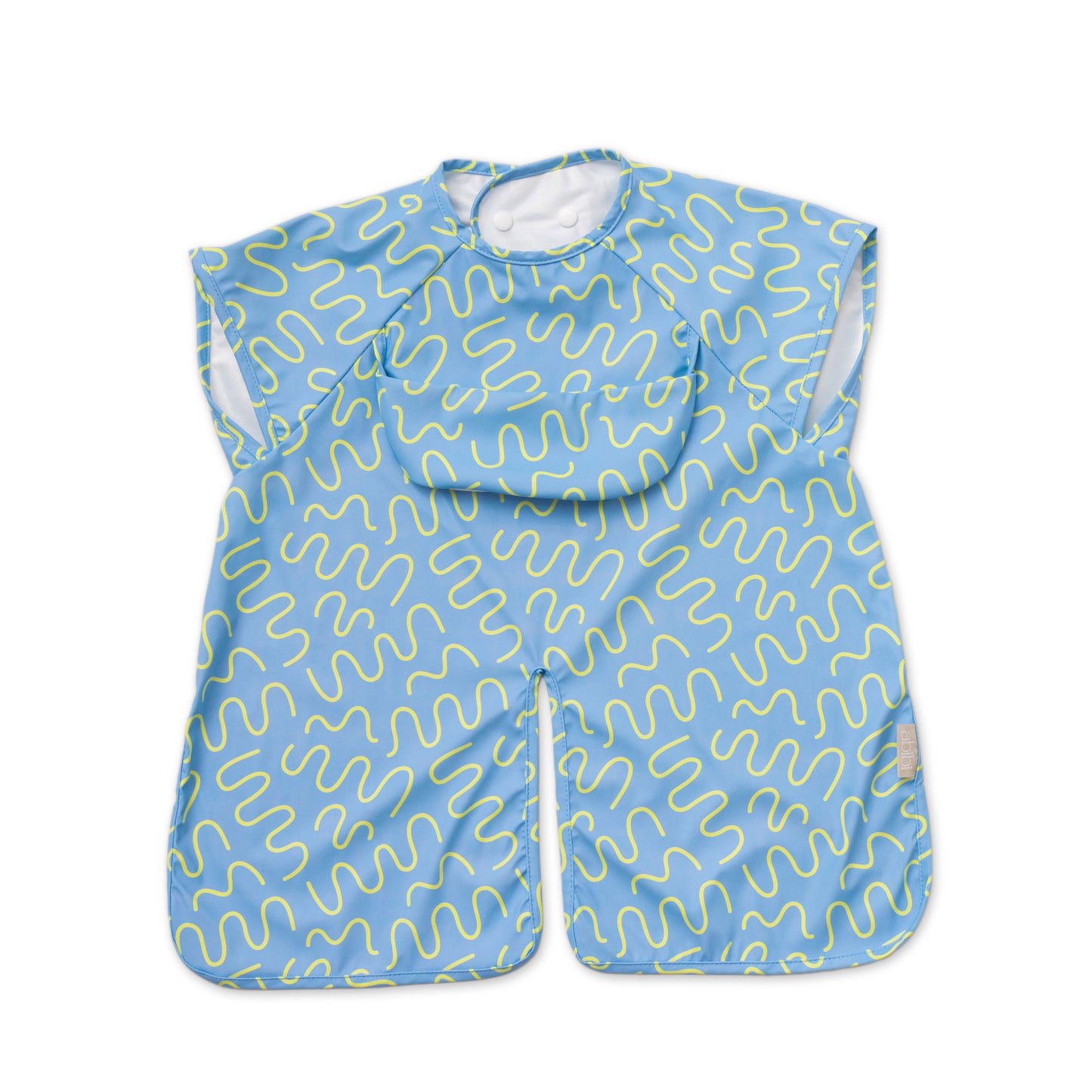 Product Name Alt Text
Sky Snack Abibi waterproof smock bib with sleeves, Sky Snack print, for babies and toddlers 6 to 36 months
Lilac Lollipop Abibi mess proof smock bib, Lilac Lollipop colour, with high food catcher and inner collar flap
Biscuit Bite Abibi long sleeve waterproof bib, Biscuit Bite, for baby led weaning and toddler mealtimes
Blueberry Burst Abibi smock bib with split hem, Blueberry Burst design, machine washable, fits 6 to 36 months
Pineapple Pop Abibi waterproof feeding bib with sleeves, P