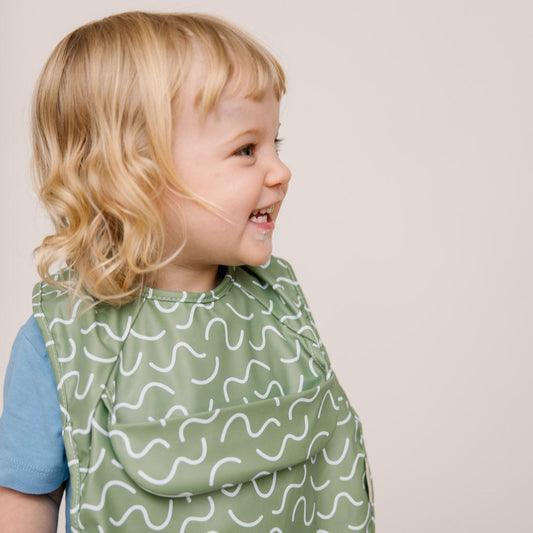 Less Mess Bib - Pistachio Puff