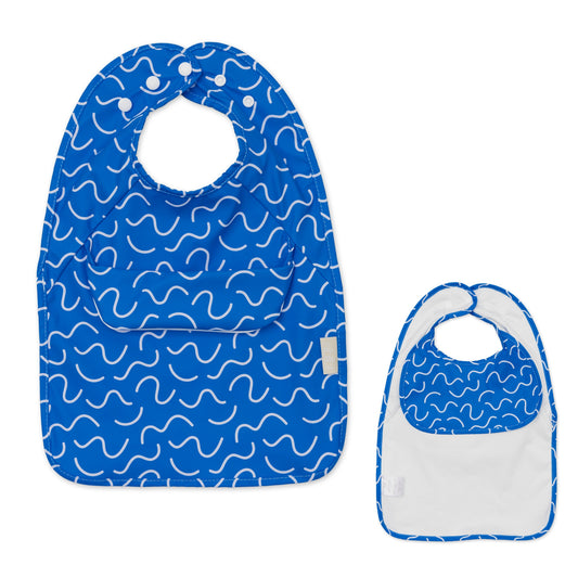 Less Mess Bib - Blueberry Burst