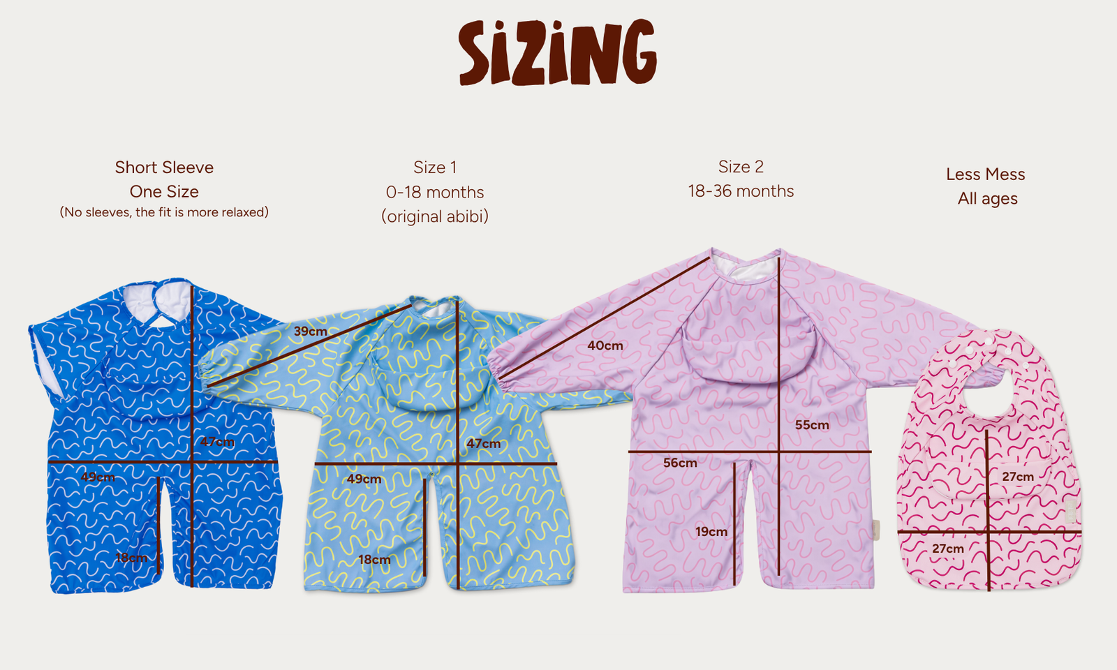 Abibi size guide