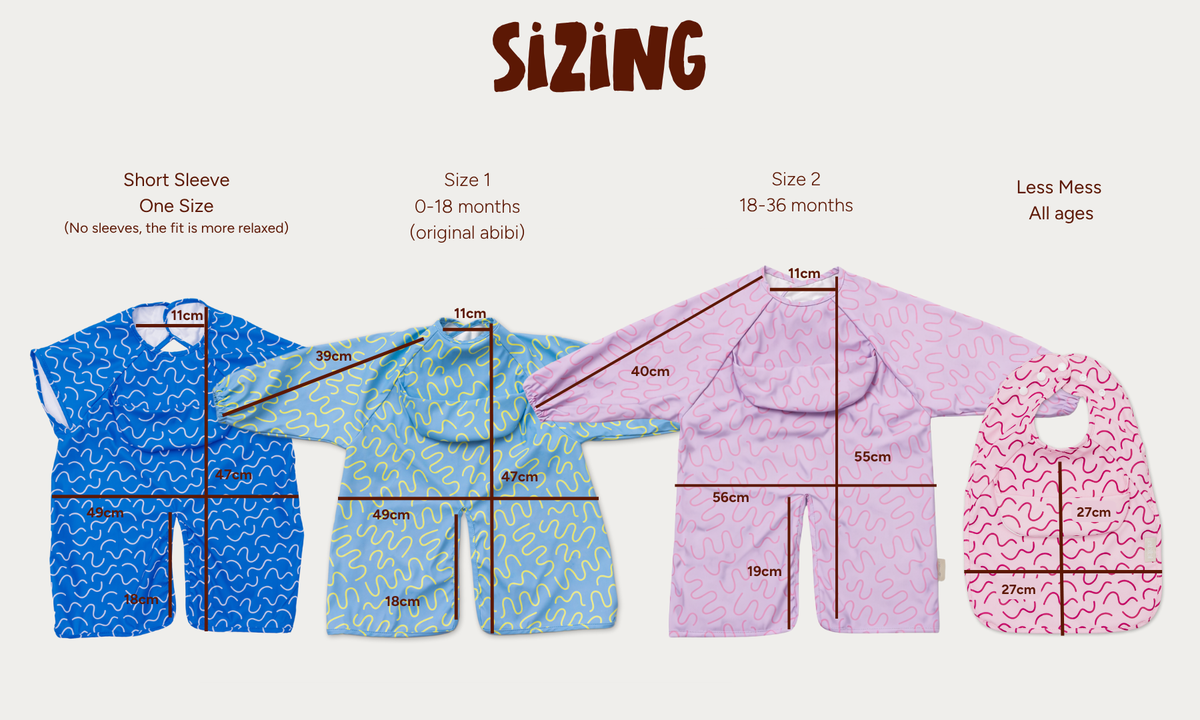 Abibi Bib Size Guide