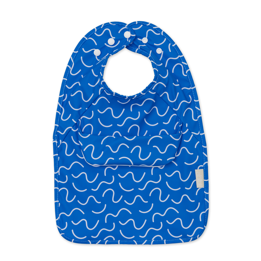 Less Mess Bib - Blueberry Burst