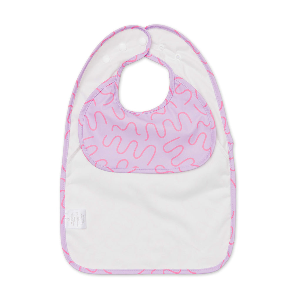 Less Mess Bib - Lilac Lollipop