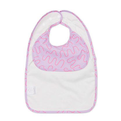 Less Mess Bib - Lilac Lollipop