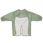 Pistachio Puff green waterproof long sleeve smock bib by Abibi, back view