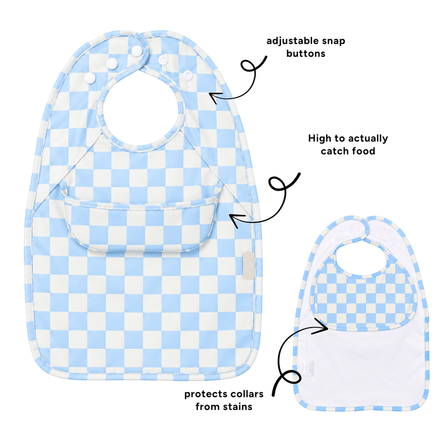 Less Mess Bib - Icy Pole- New Fabric